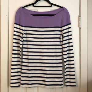 Old Navy striped boatneck tee